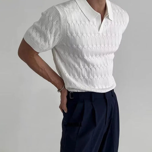 CABLE - KNIT POLO