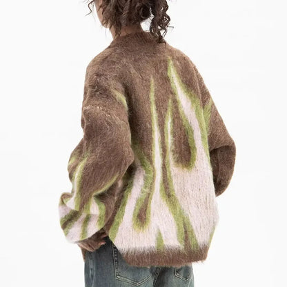 FLAME KNIT - WOOL CARDIGAN