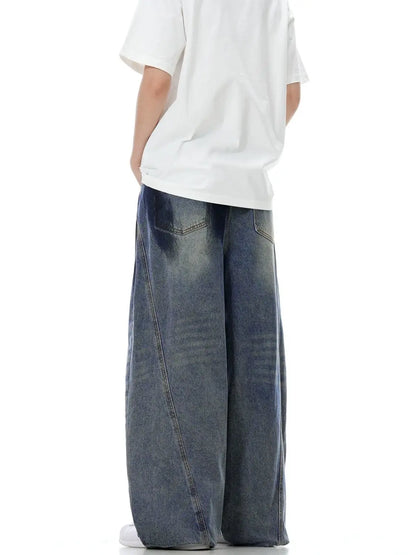 FADE - TWO TONE OVERSIZED JEANS