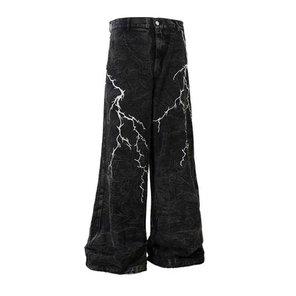 BOLT - GRAPHIC WIDE LEG JEANS