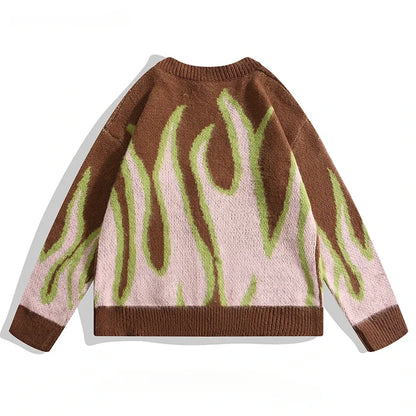 FLAME KNIT - WOOL CARDIGAN