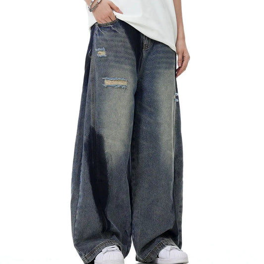 FADE - TWO TONE OVERSIZED JEANS